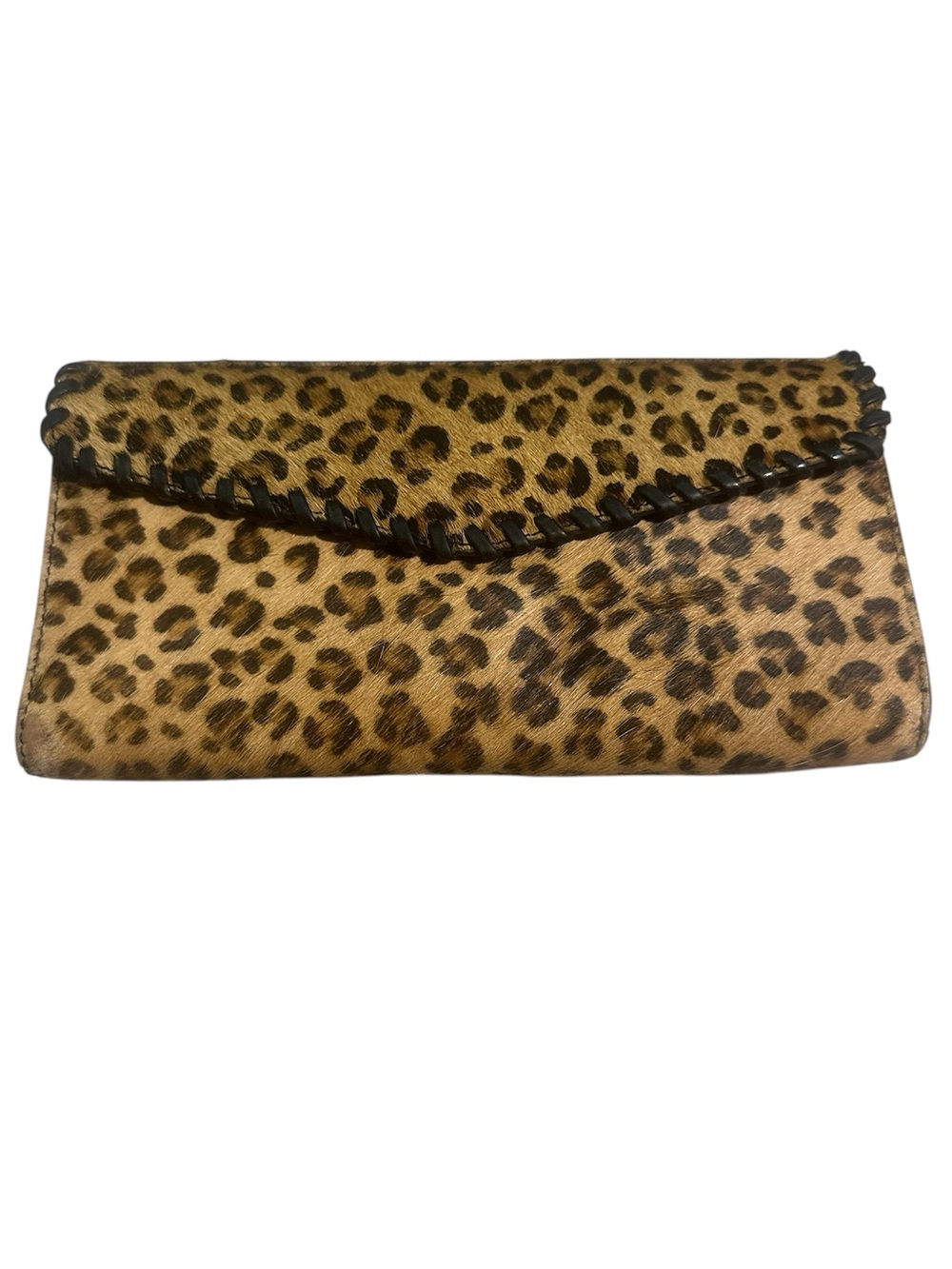 MYRA cheetah print leather wallet